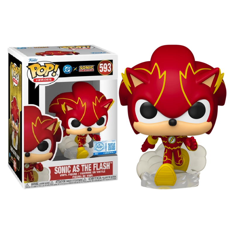 Funko Pop! Heroes - DC x Sonic - Sonic As The Flash 593 - Special Edition