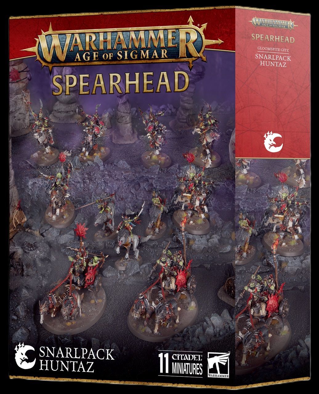 WH AOS - Gloomspite Gitz - Snarlpack Huntaz Spearhead