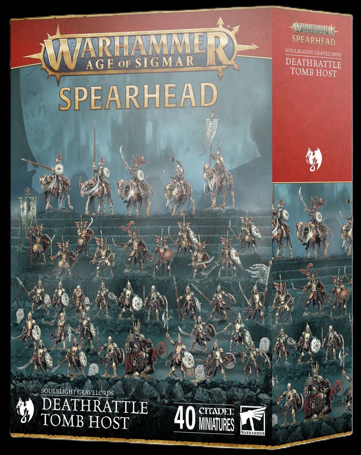 WH AOS - Soulblight Gravelords - Deathrattle Tomb Host Spearhead