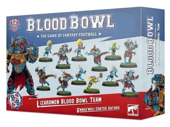 Blood Bowl - Lizardmen Team - Gwaka'moli Crater Gators