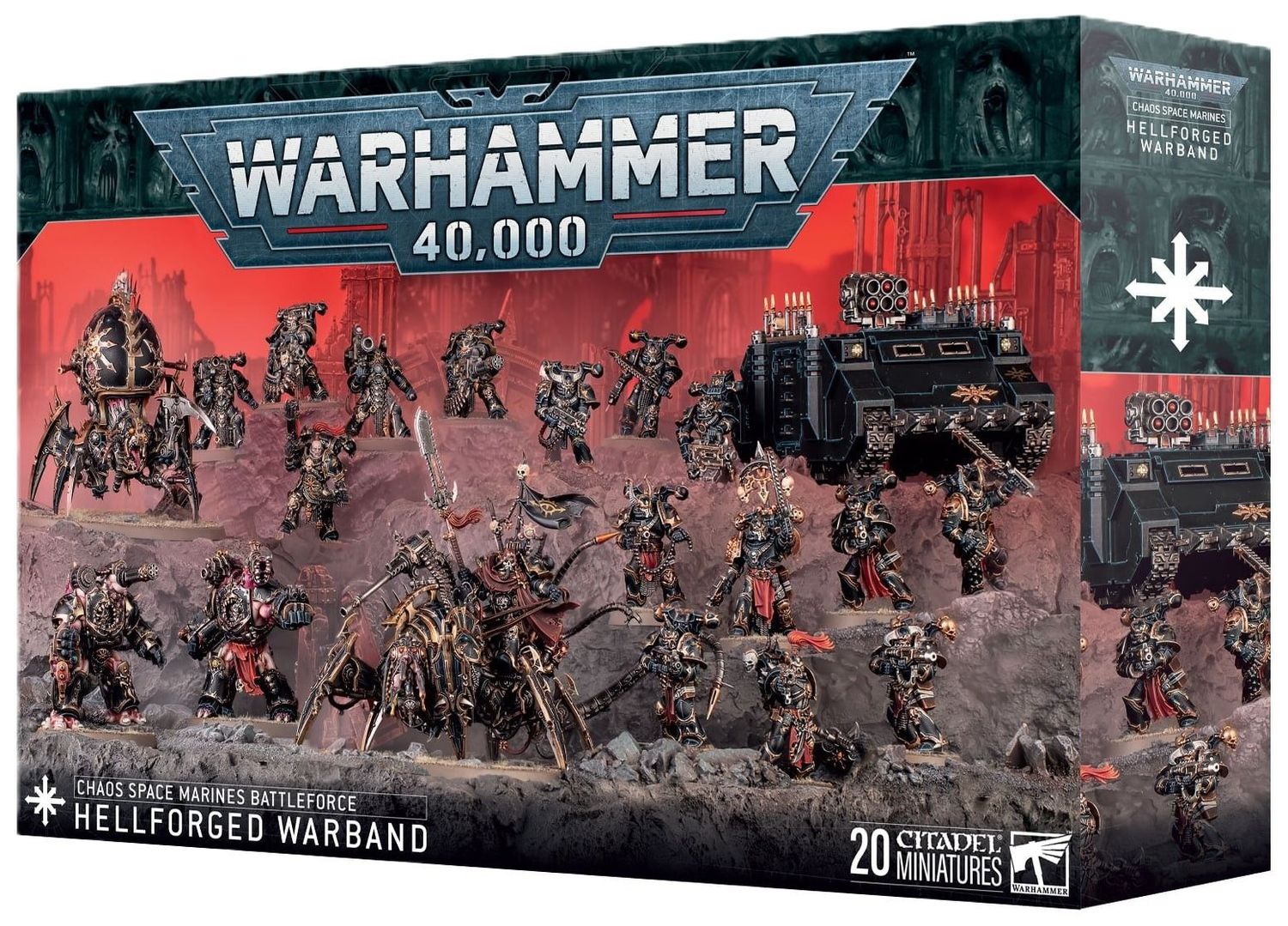 WH40k - Chaos Space Marines - Battleforce - Hellforged Warband