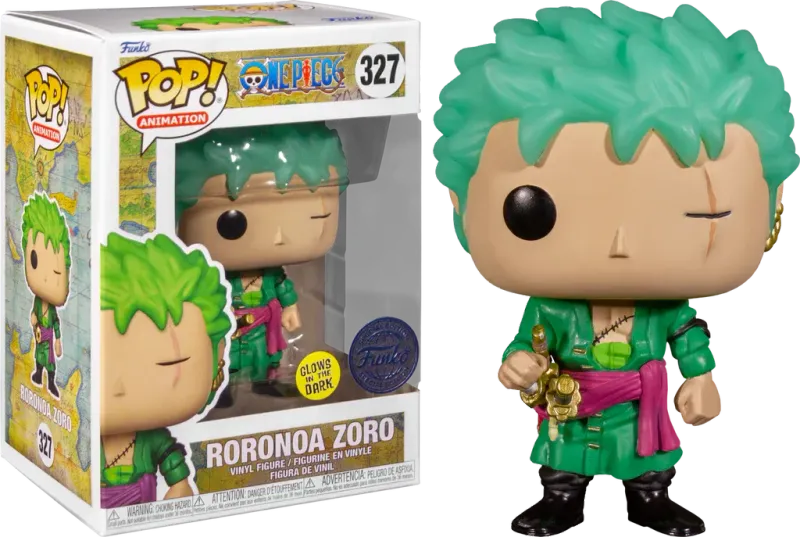 Funko Pop! Animation - One Piece - Roronoa Zoro 327 - Glows in the Dark Special Edition