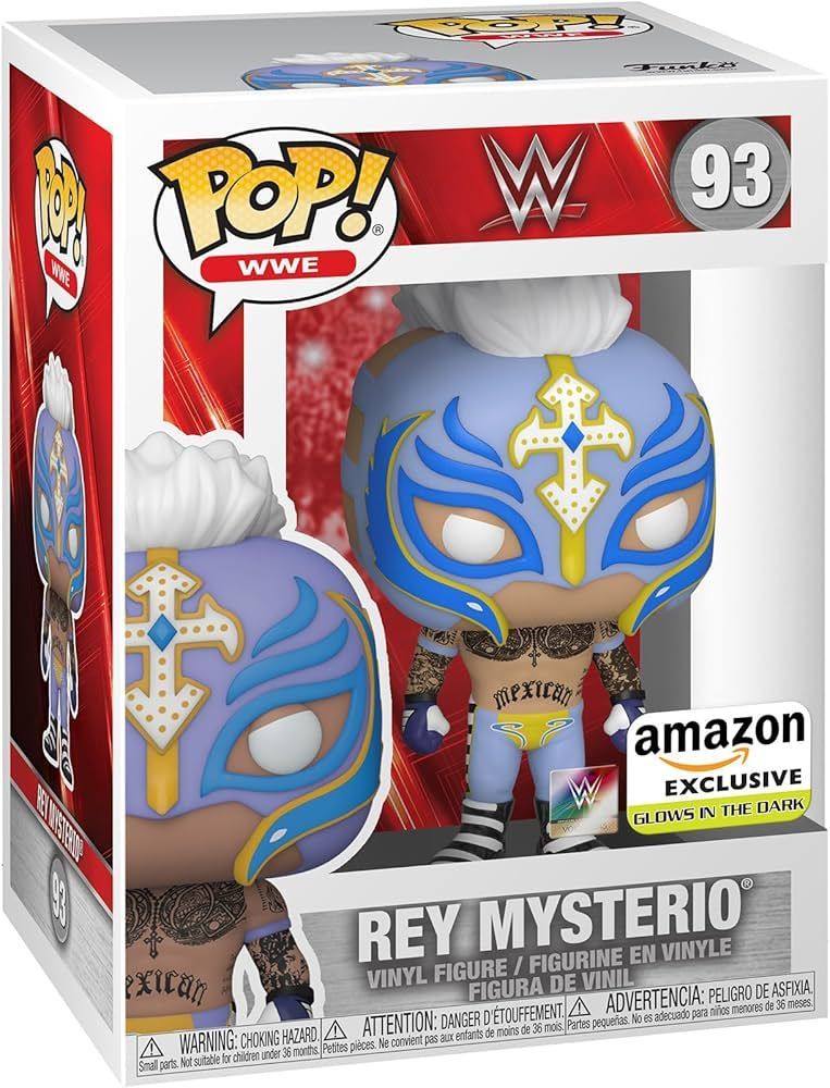 Funko Pop! WWE - Rey Mysterio 93 - Amazon Exclusive - Glows In The Dark