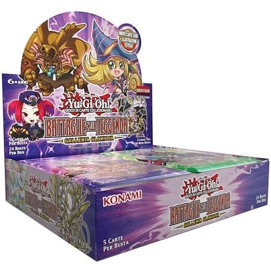 BOX YU-GI-OH! - BATTAGLIE DELLA LEGGENDA GALLERIA GLORIOSA DA 24 BUSTE (italiano) BOX YU-GI-OH! - BATTAGLIE DELLA LEGGENDA GALLERIA GLORIOSA DA 24 BUSTE (italiano)