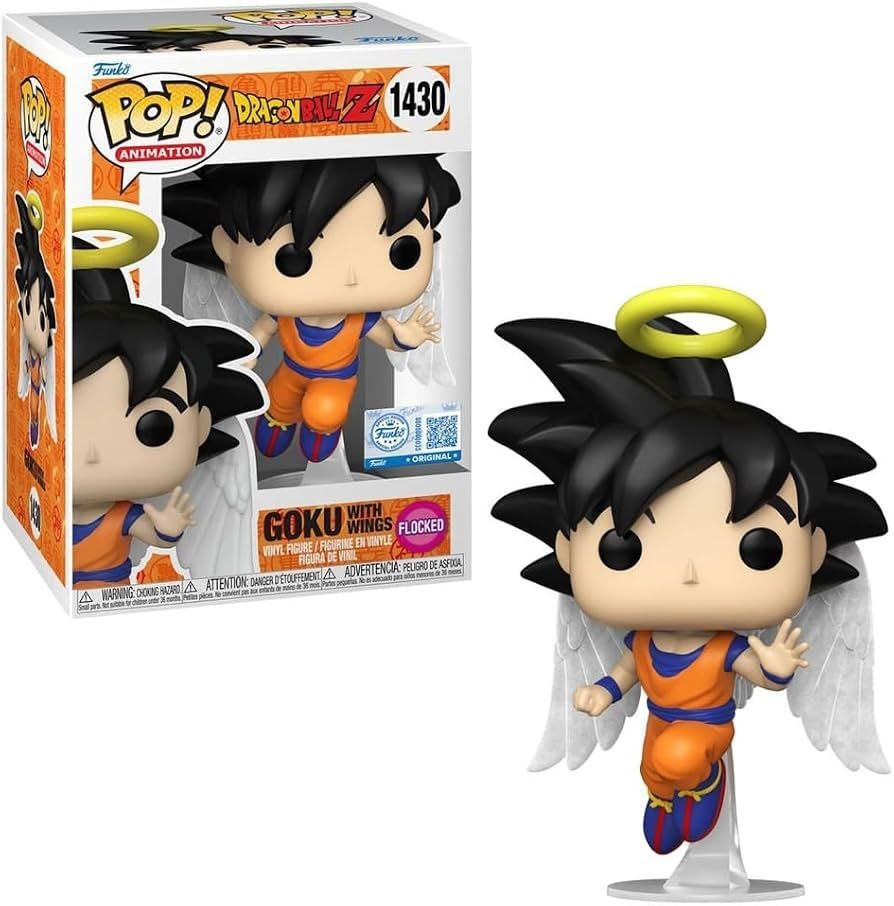 Funko Pop! Animation - Dragon Ball Z - Goku With Wings 1430 - Special Edition - Flocked Funko Pop! Animation - Dragon Ball Z - Goku With Wings 1430 - Special Edition - Flocked