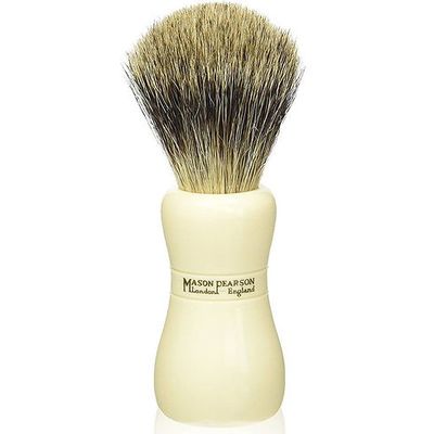 SI Shaving Brush Super Badger IVORY/WHITE