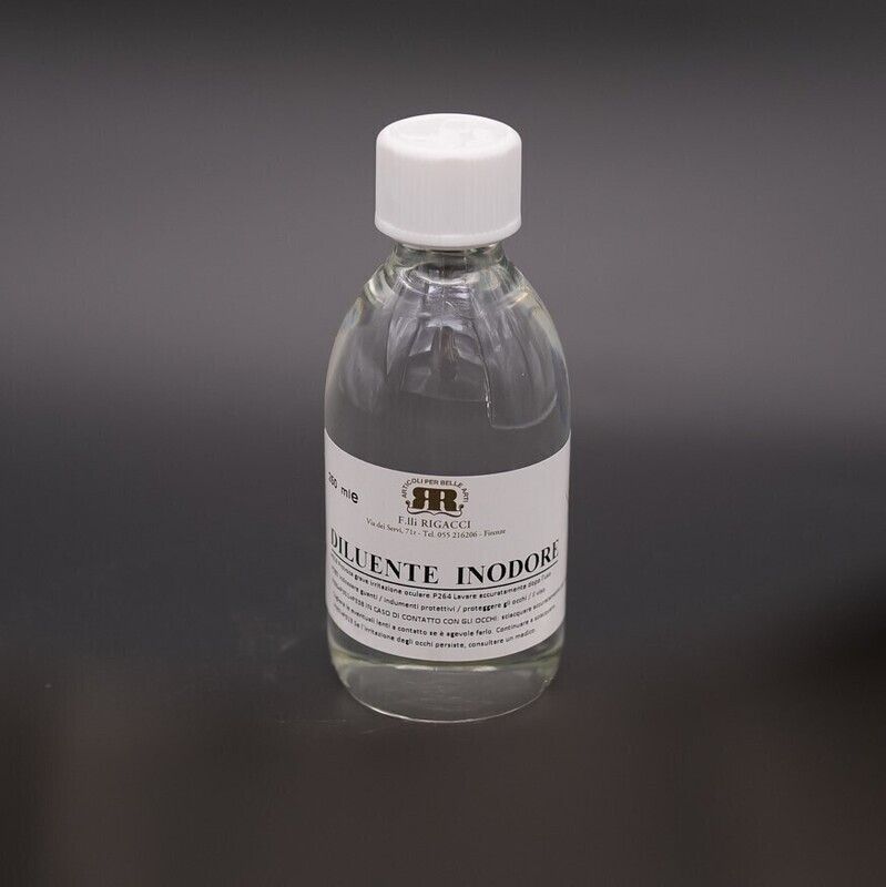 Diluente inodore Distillato Di Petrolio Raffinato Esente da Aromatici 250 ml