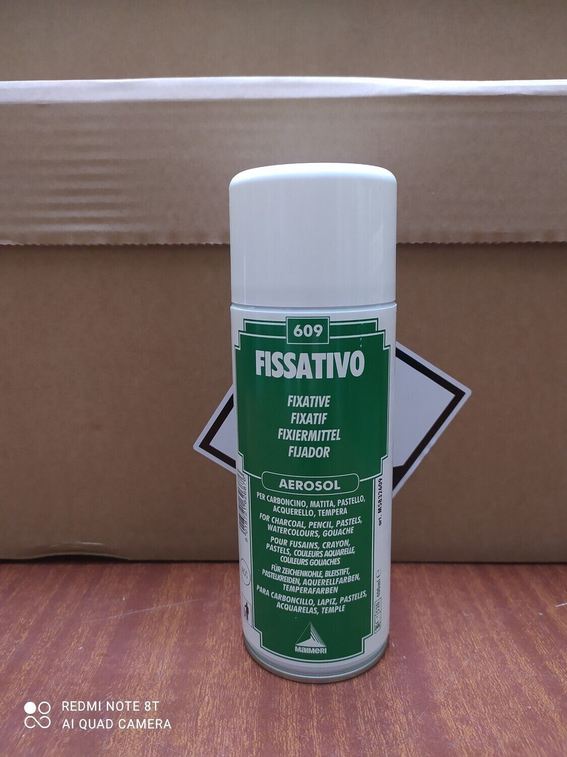 Fissativo spray Maimeri per matita, carboncino, acquerello e disegni in generale