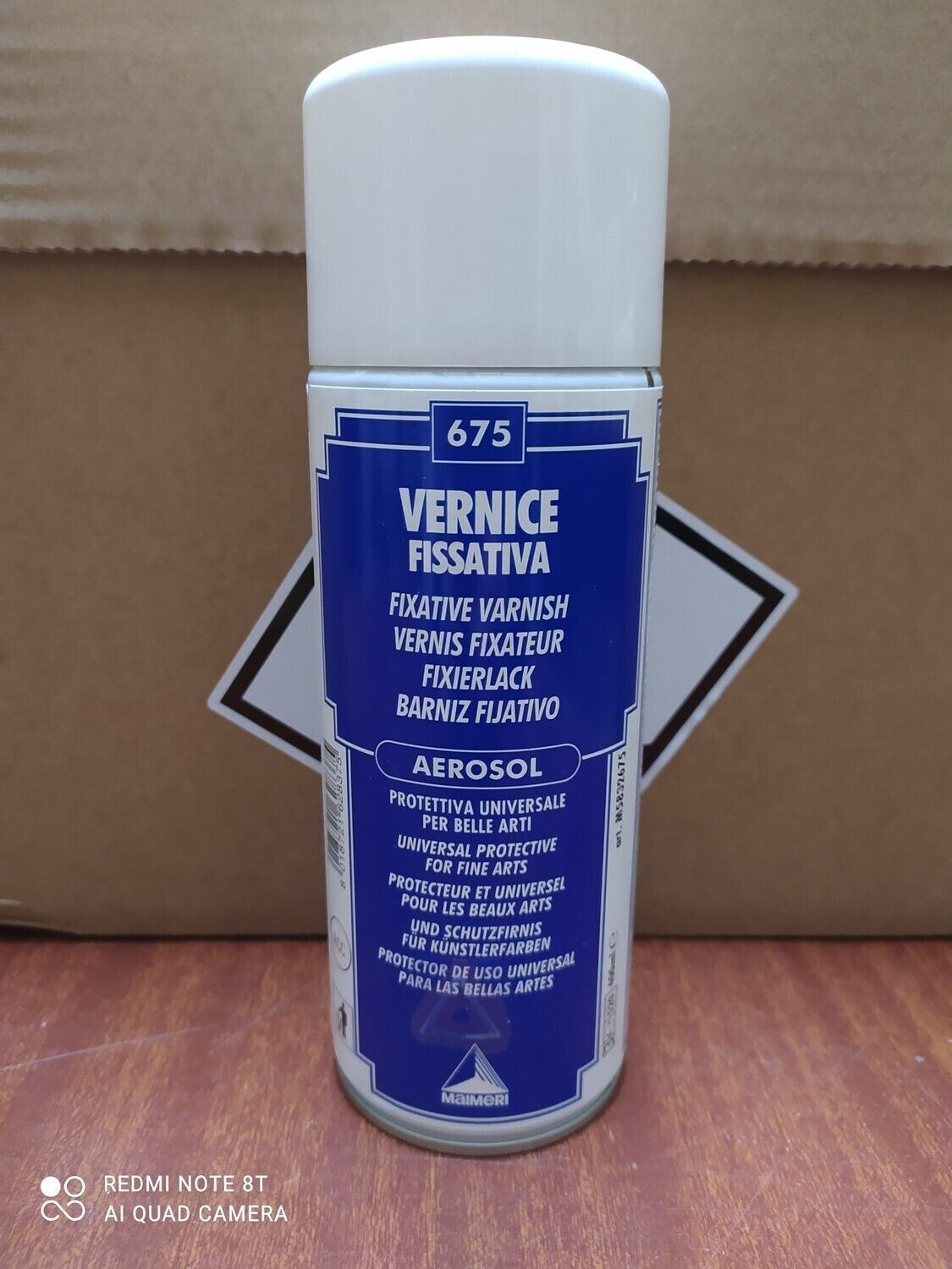 Vernice fissativa Maimeri forte  per acrilico tempera e per proteggere i documenti