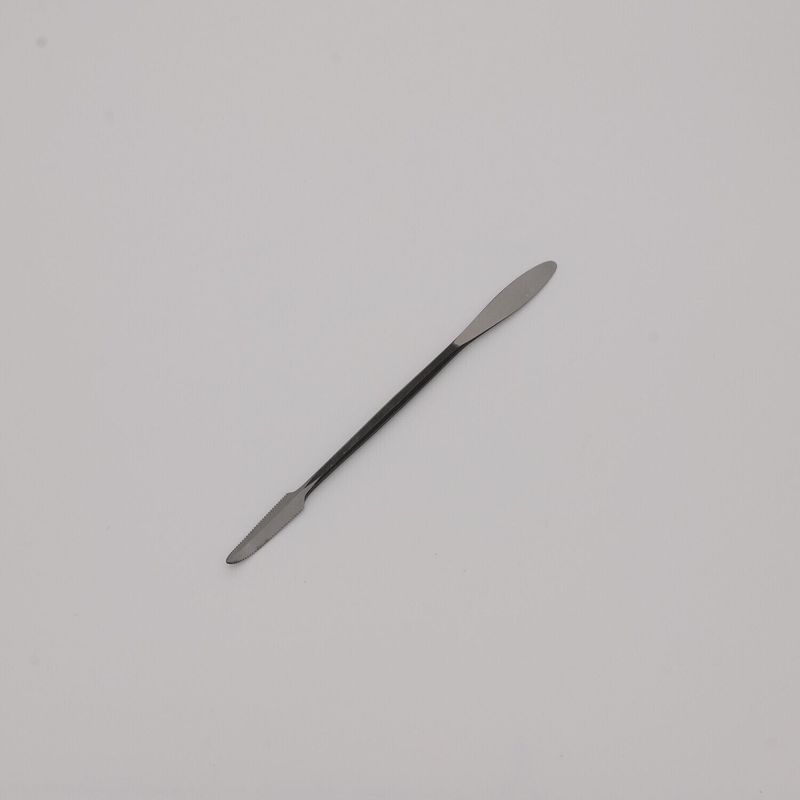 Spatola in acciaio artigianale foglia e punta per gesso