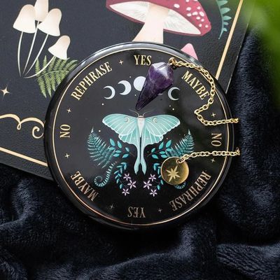 Moon Phase Crystal Grid Board – eco Wooden Crystal Grid for Healing, Moon Rituals, Manifestation, Chakra Work, Witchcraft Altar Decor