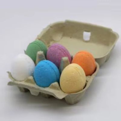 Bath Bomb Eggs in Blueberry, Coconut, Banana, Cherry, Tangerine, Mango | Mixed Box of 6 or 30 Fragrance
