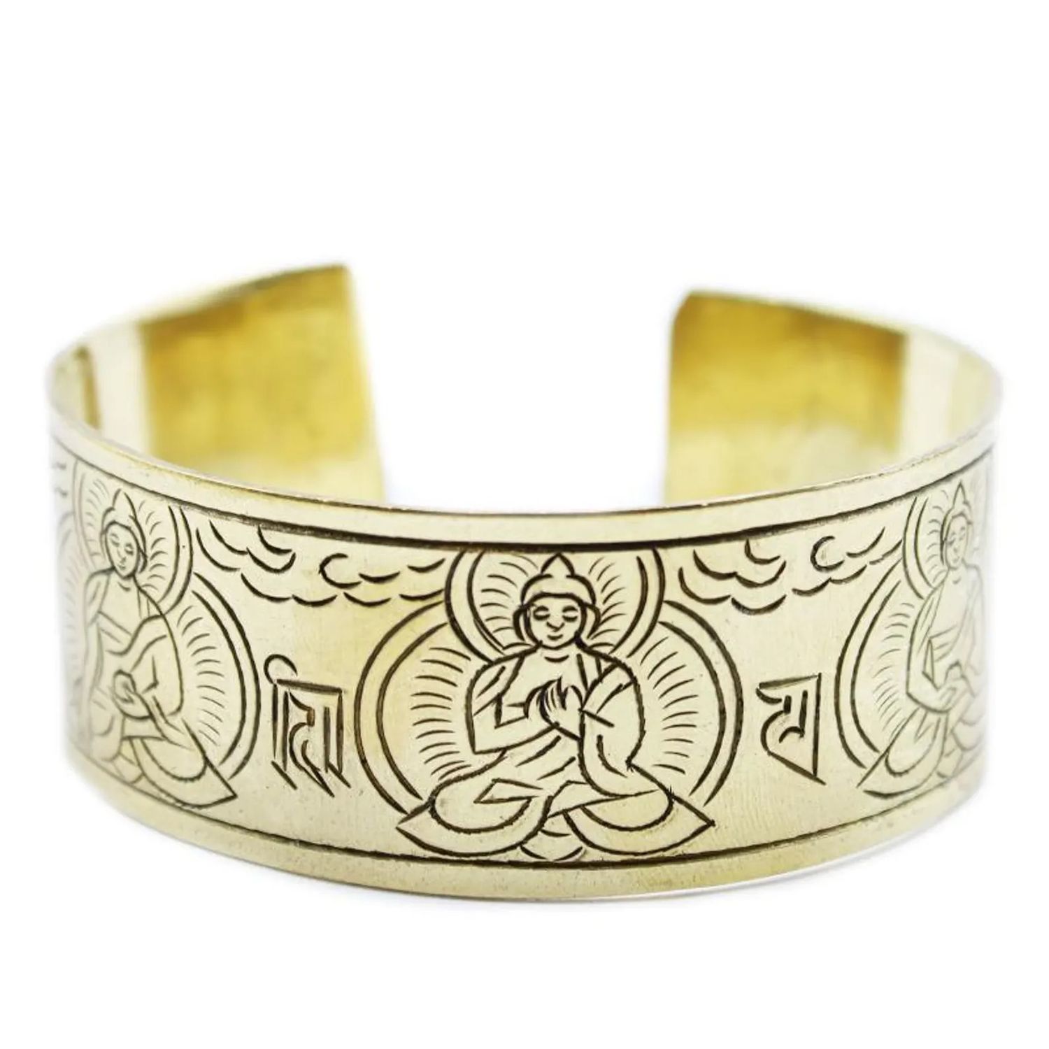 Handmade Brass Tibetan Mantra Bracelet – Tree of Life Design – Nepalese Spiritual Jewelry for Meditation &amp; Healing
