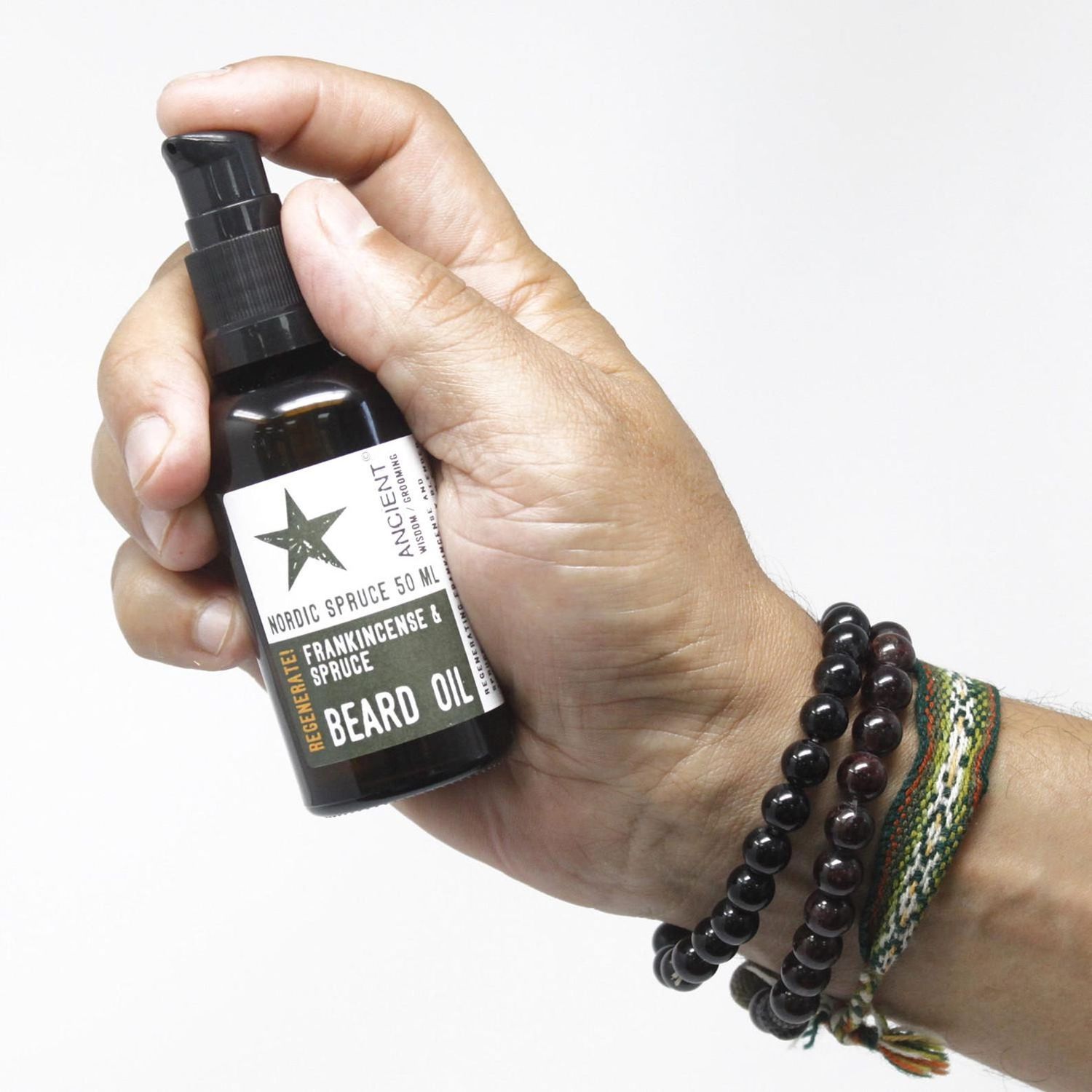 Handmade beard oil with Black Pepper and Bergamot, natural conditioning oil for beard growth, softens and nourishes, Viking &amp; Roman scents