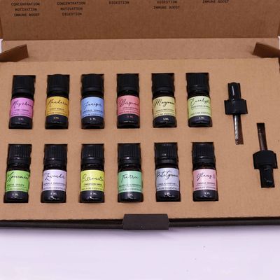 Spring Essential Oil Set 100% Pure Aromatherapy Oils, Vegan and Handmade 12x 5ml Oils + 2 Droppers | Floral, Herbal, Woody &amp; Citrus Scents