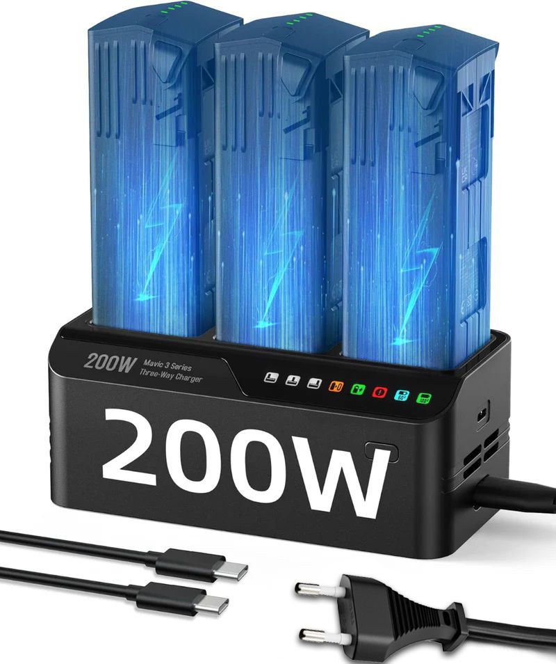 LKTOP 200W Mavic 3 / 3-fach Ladegerät