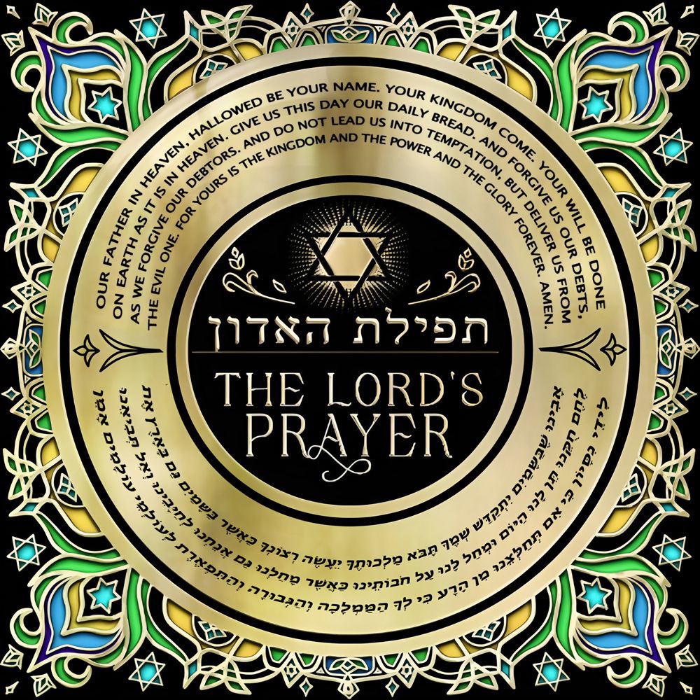The Lord’s Prayer in Hebrew and English