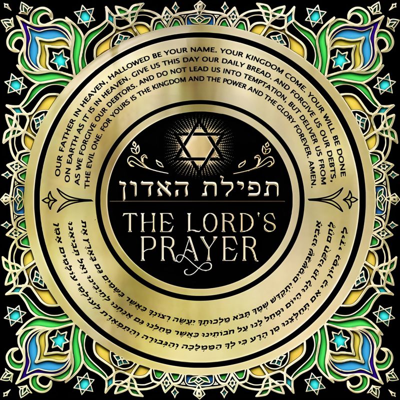 The Lord’s Prayer in Hebrew and English