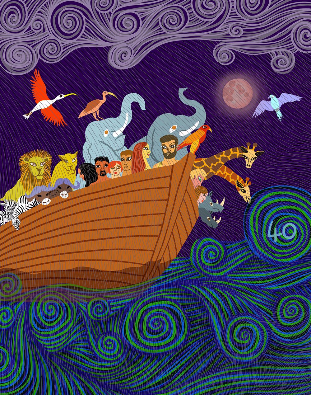 Genesis 7 - Noah's Ark in the Flood