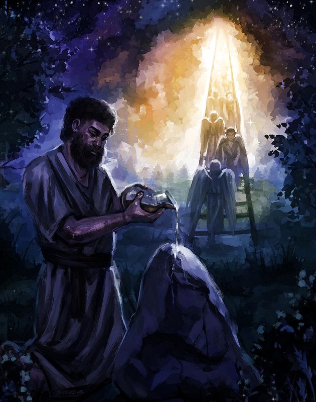 Genesis 28 - Jacob's ladder and the anointed stone