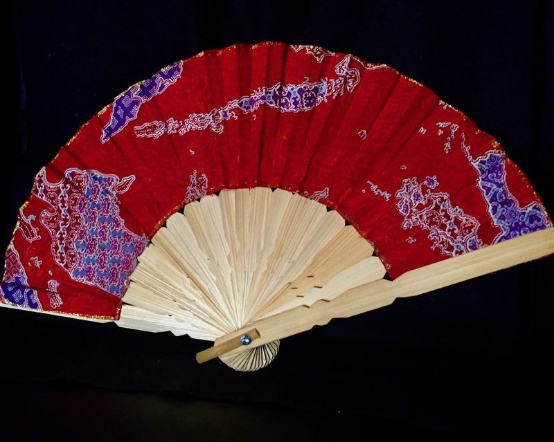 Batik Fan/Red Purple