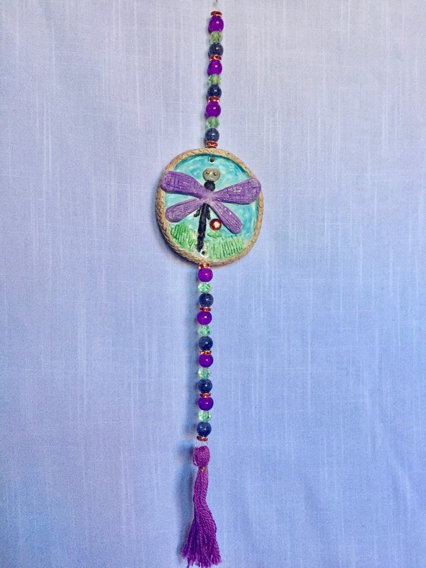 Window Light Catcher/Dragonfly/Purple