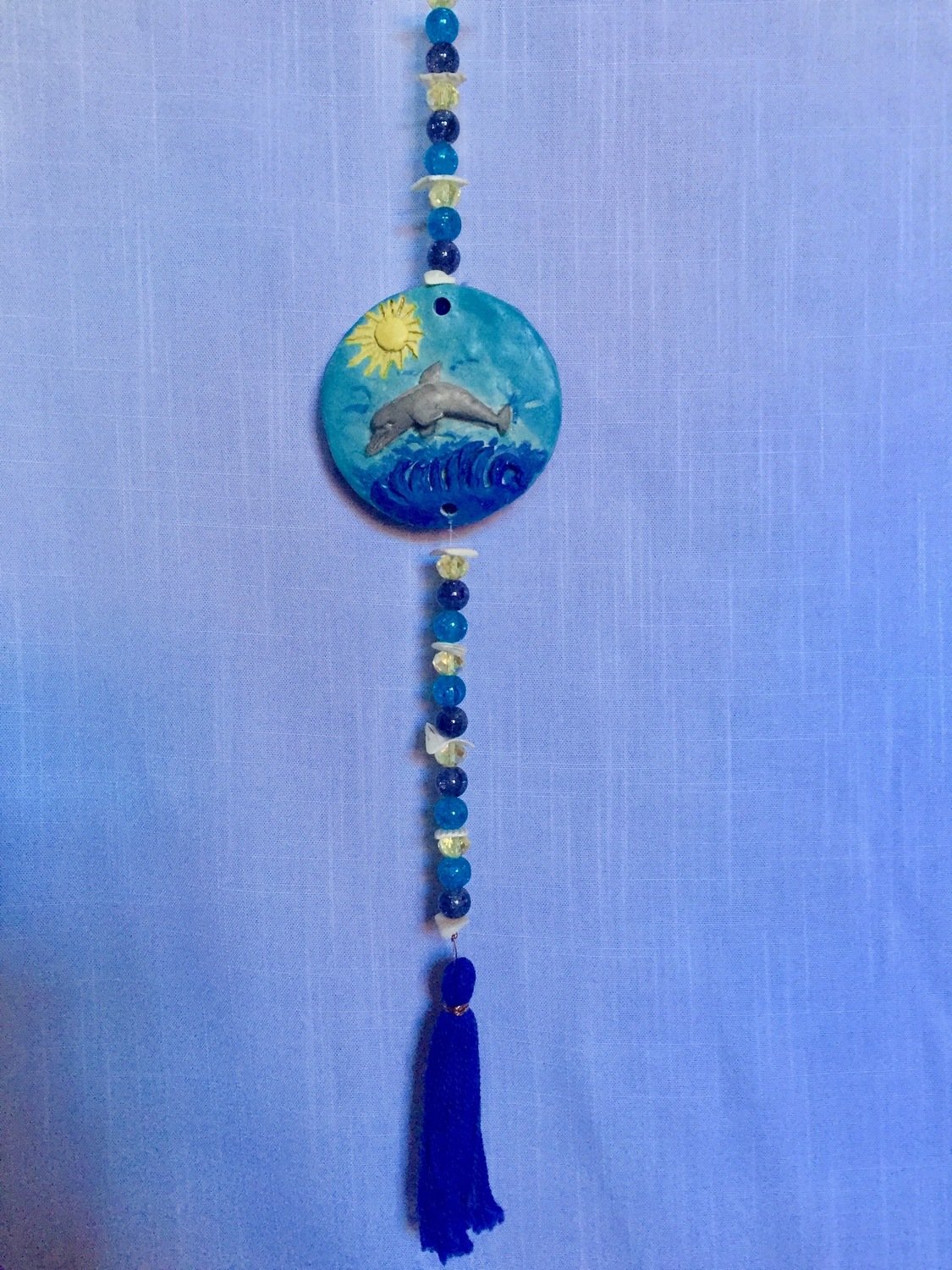 Window Light Catcher/Dolphin/Blue