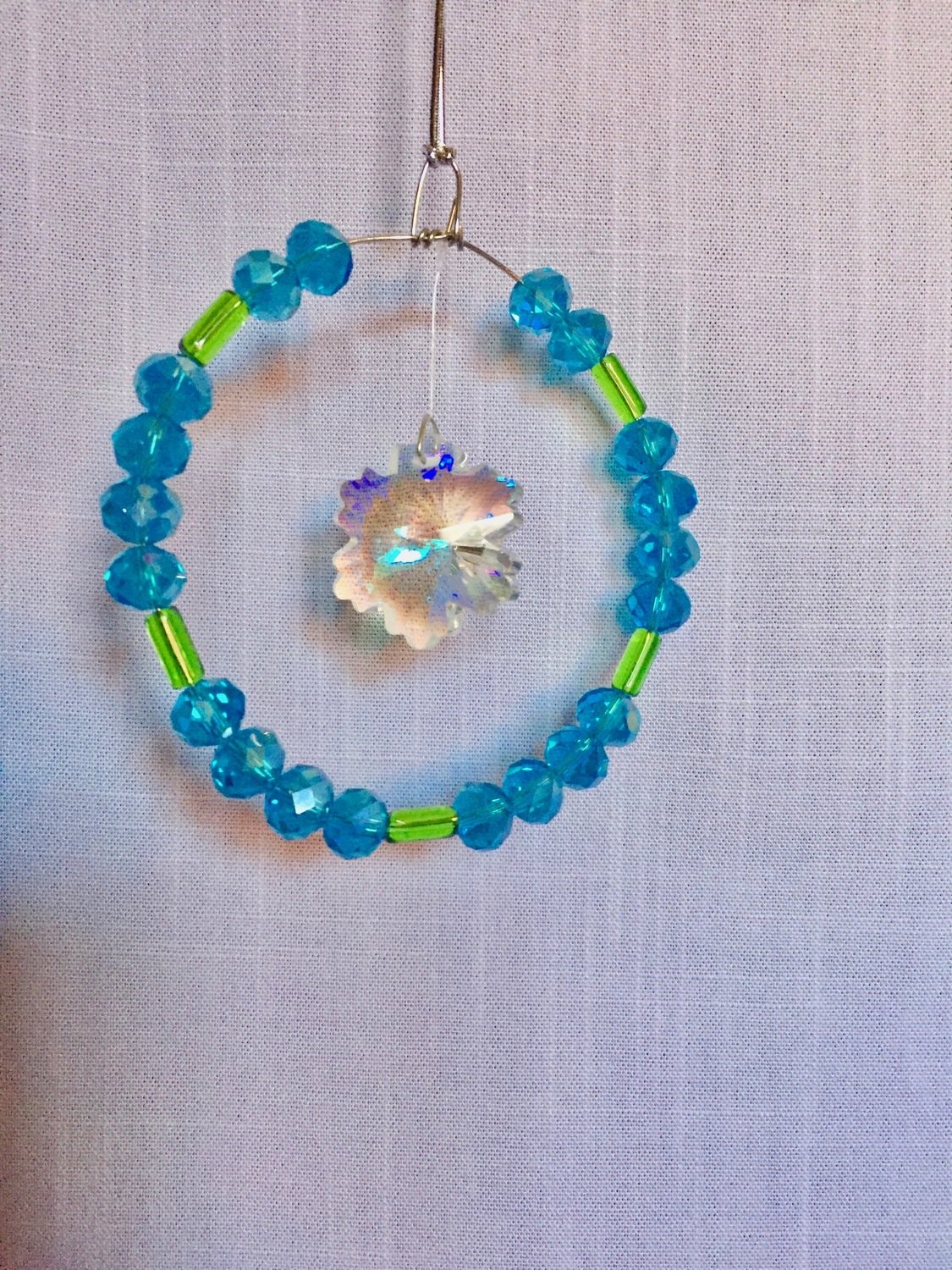 Car Light Catcher/Blue/Flower