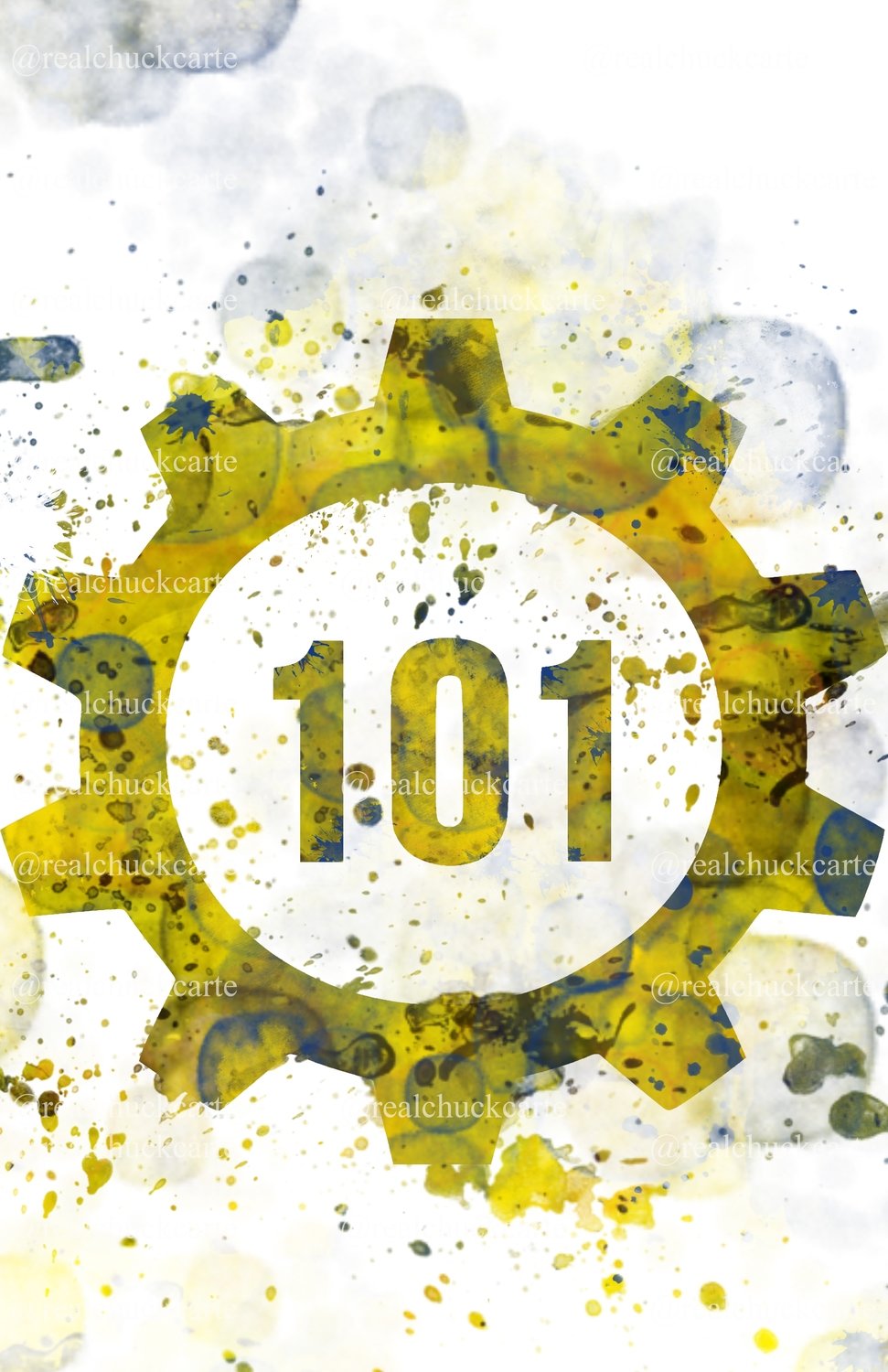 11x17 Vault 101 AbstractPrint