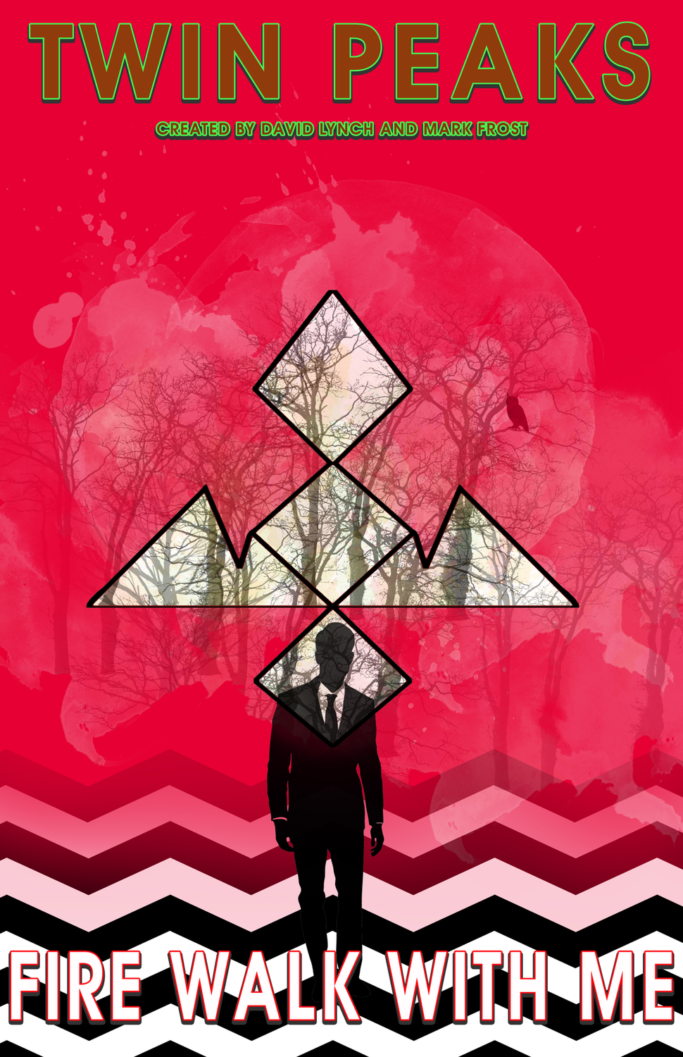 Twin Peaks Fire Walk With Me 11x17 Framed