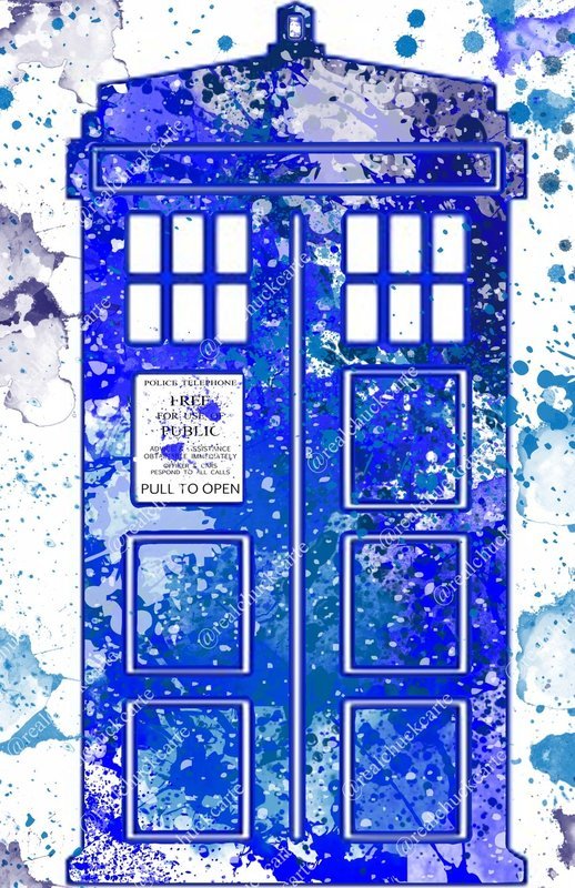 11x17 Tardis Blue Print