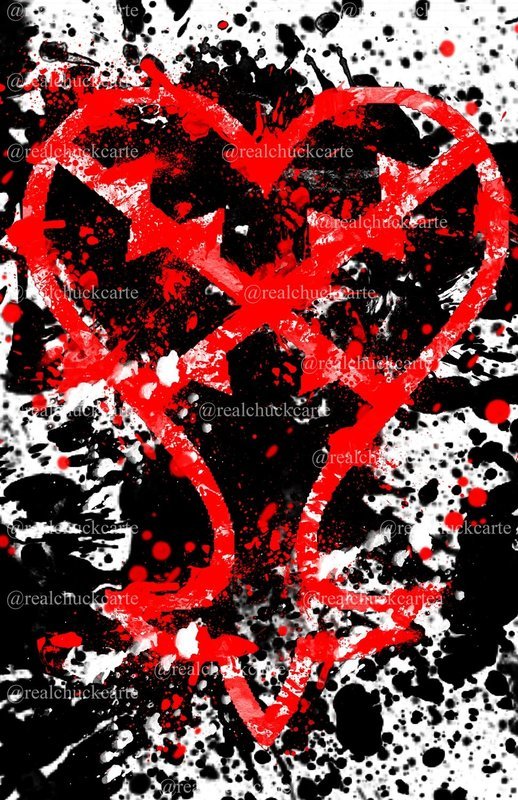11x17 Heartless Splatter Print