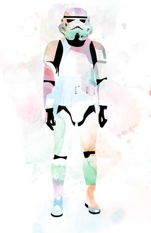 Rainbow Stormtrooper 11x17 Framed