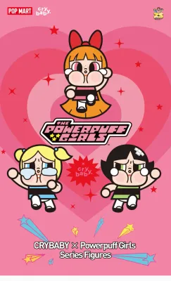 LABUBU CRYBABY × Powerpuff Girls Series Figure Blind Box