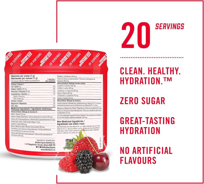 BIOSTEEL HYDRATION MIX -140 G