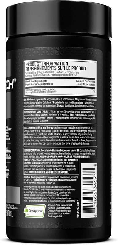 Muscletech Creatine / 100 Veggie Cap