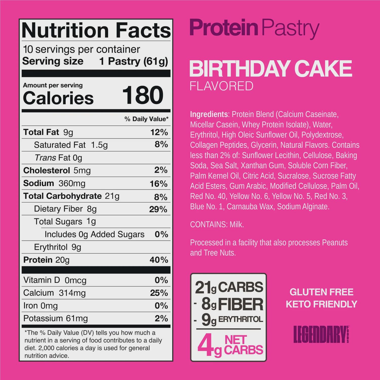 LEGENDARY FOODS PROTEIN PASTRY