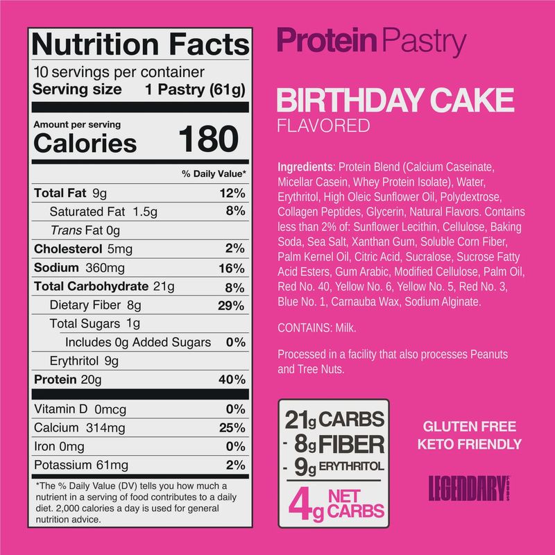 LEGENDARY FOODS PROTEIN PASTRY
