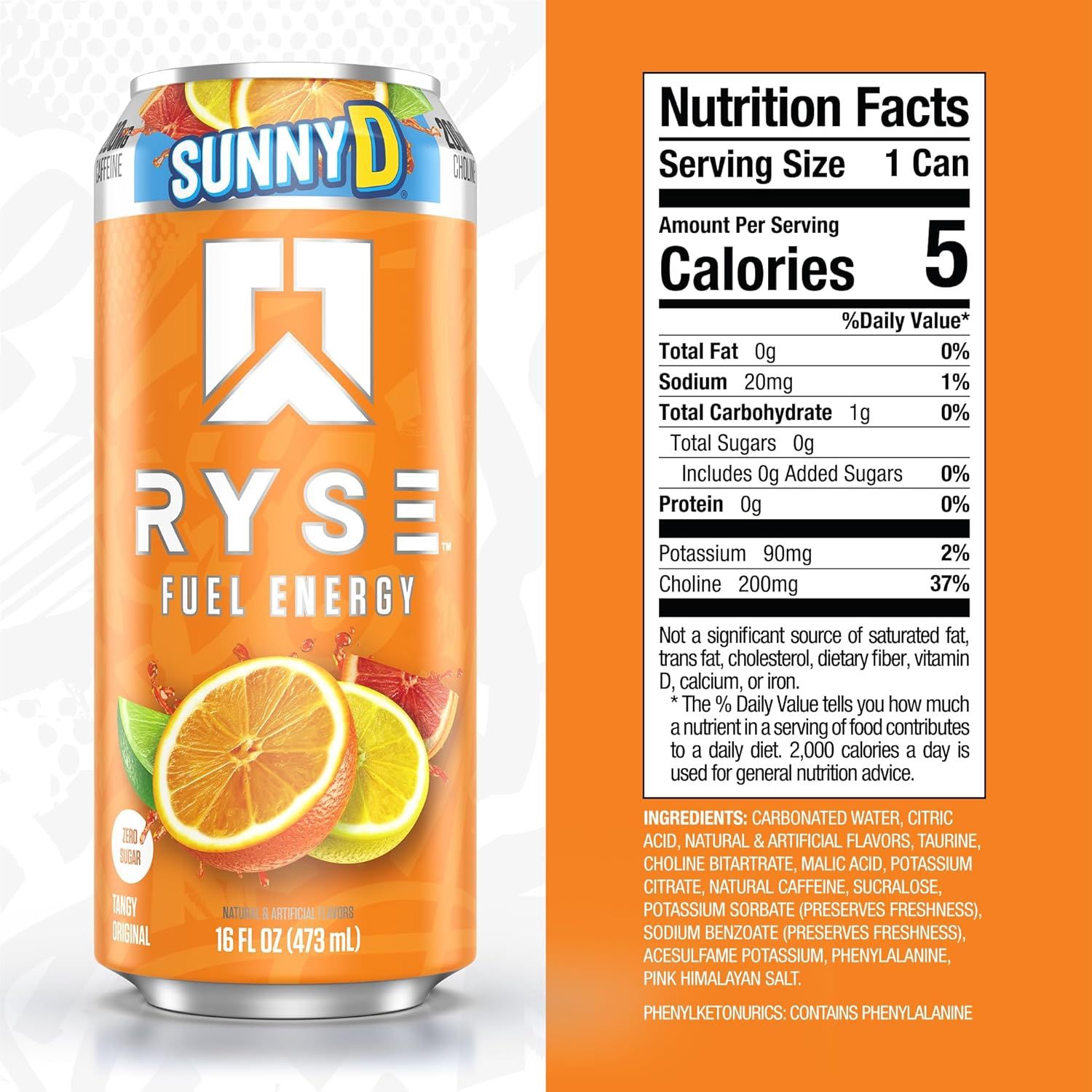 RYSE Fuel Energy Drink -473 ML