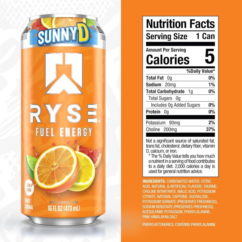 RYSE Fuel Energy Drink -473 ML
