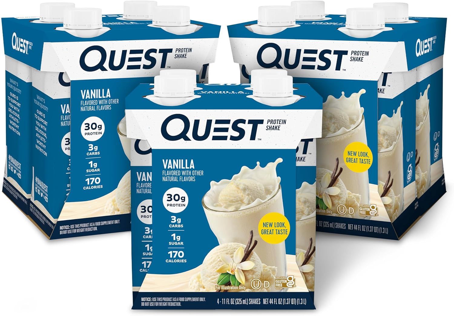 QUEST RTD PROTEIN SHAKE-, Flavour: VANILLA