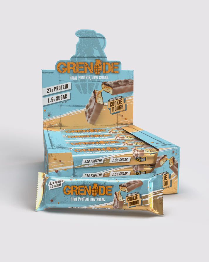 GREANADE BARS, Flavour: CHOCOLATE CHIP COOKIE DOUGH