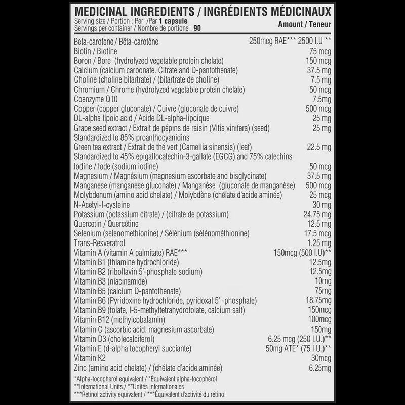 Vitamin + Mineral Balance-90 CAPS
