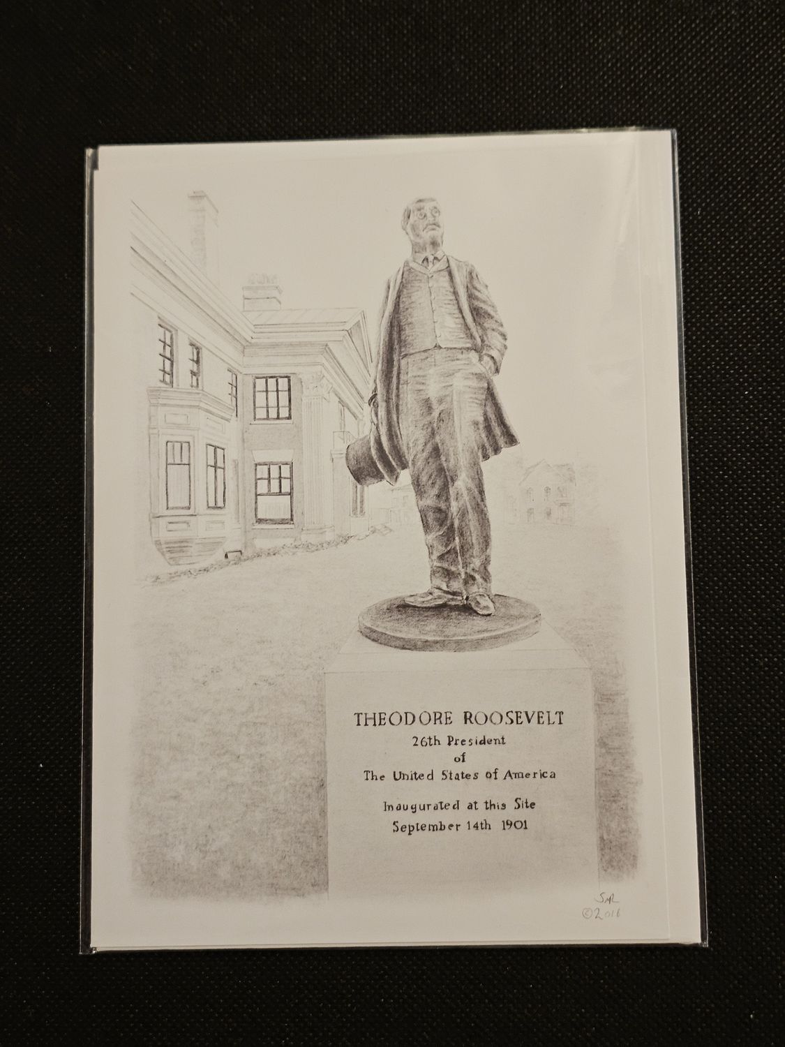 TR Statue Notecard
