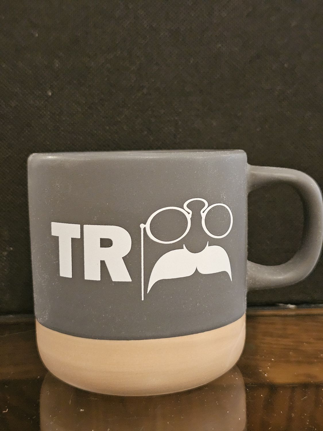 Dark Grey &amp; Tan Logo Mug