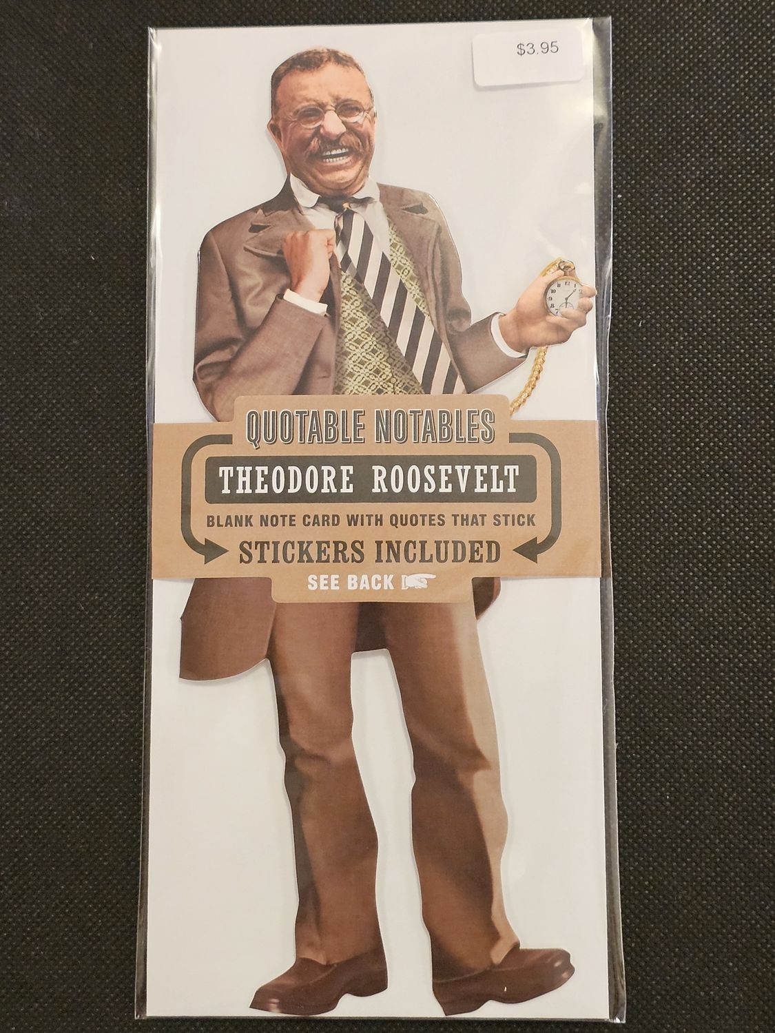 Theodore Roosevelt Shaped Notecard