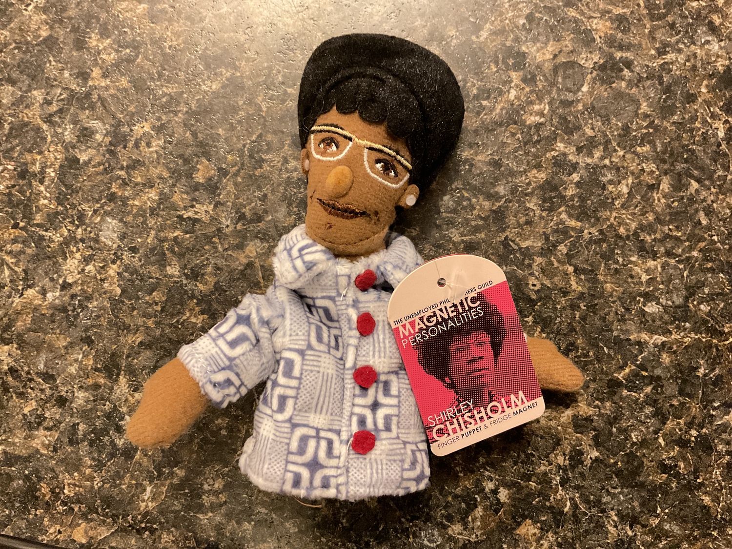 Shirley Chisholm Magnetic Finger Puppet