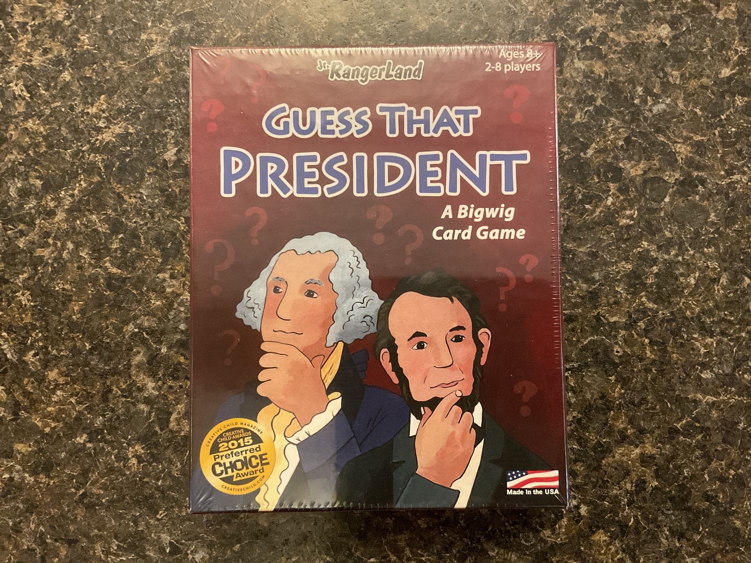 Jr. Rangerland Guess That President Card Game