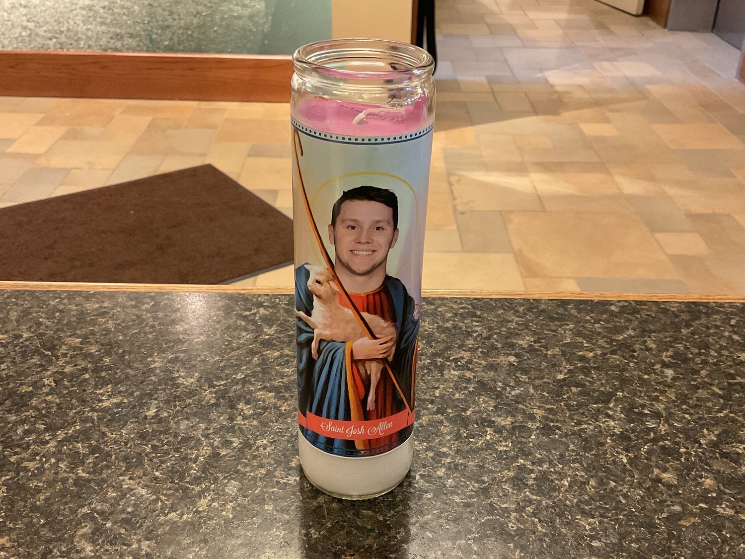Josh Allen Devotional Prayer Saint Candle
