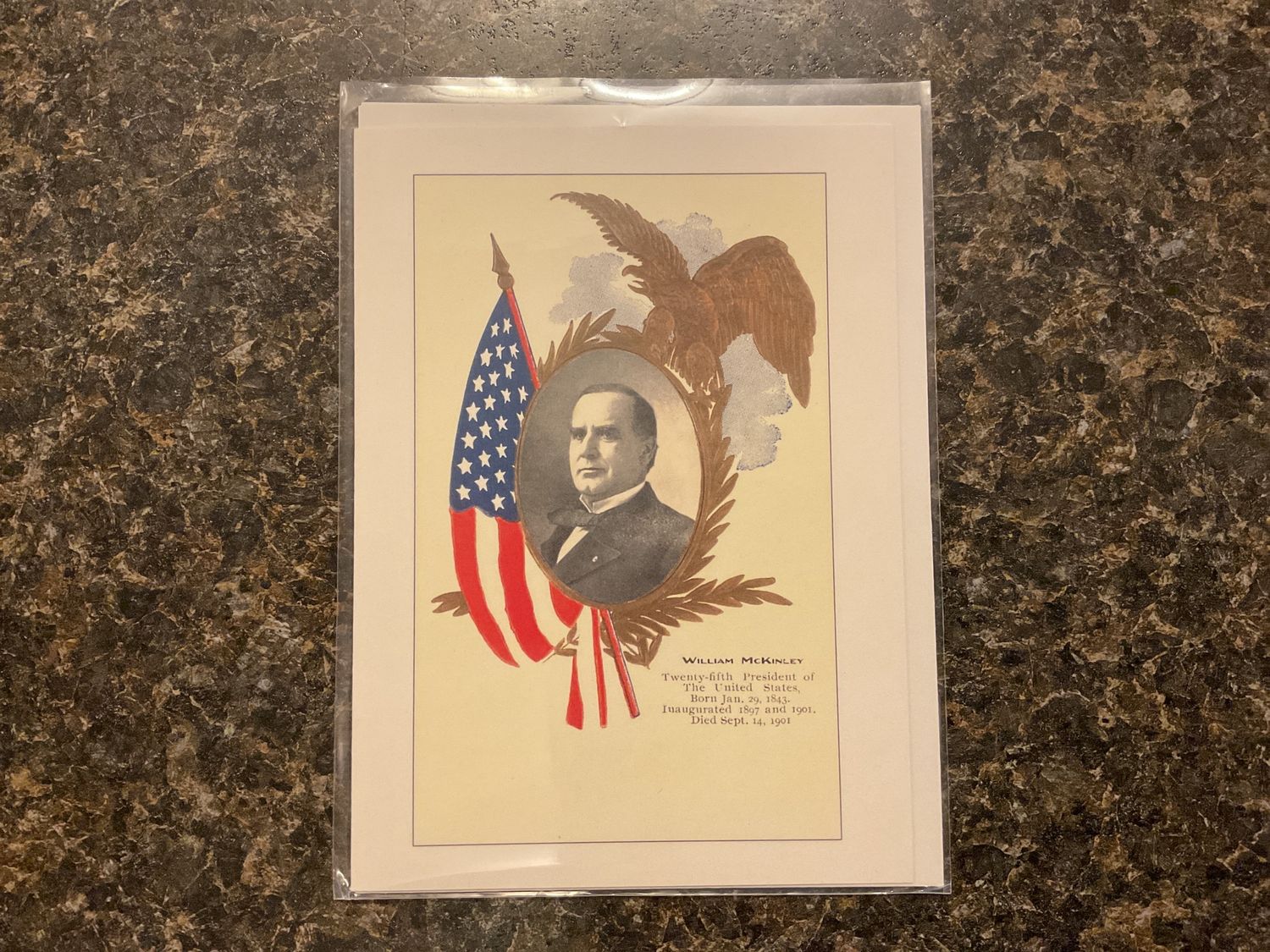Greeting Card PR-86 William McKinley
